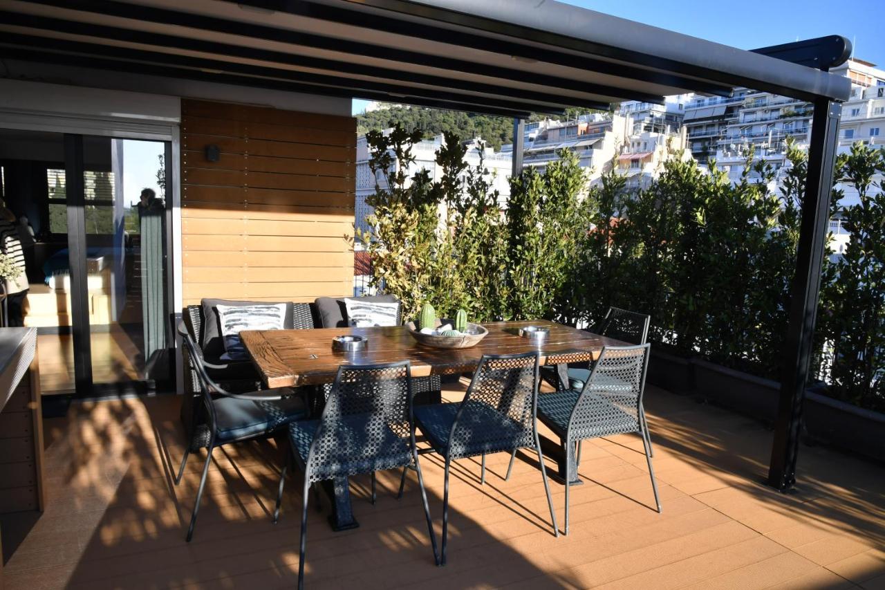Luxurious Loft With Breathtaking Acropolis View Apartment Athena Bagian luar foto